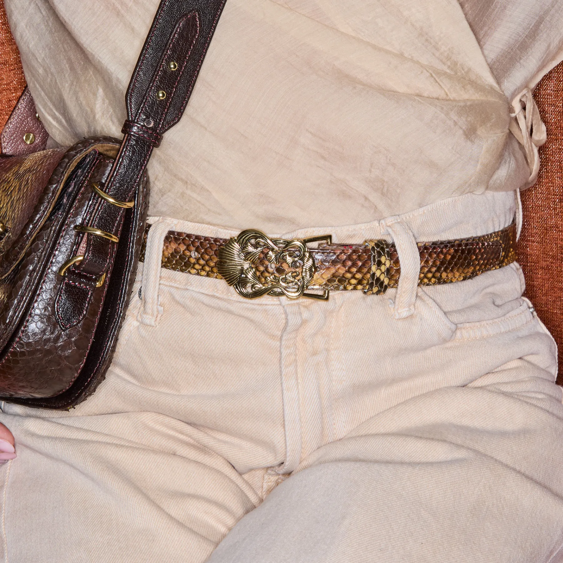 Claris Virot Oeil De Tigre|Baby Ceintures Feuilles De Ginko<Baby Ceintures Feuilles de Ginko