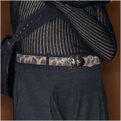 Claris Virot Cuir Leopard|Baby Ceintures Scarabée<Baby Ceintures Scarabée