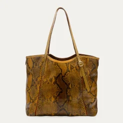 Claris Virot Jaune|Marron<Cabas India