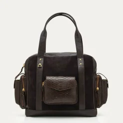 Claris Virot Marron|Cabas Leo 39 X 48<Cabas Leo