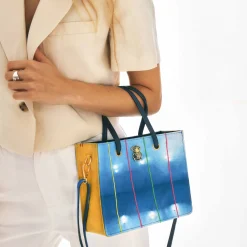 Claris Virot Bleu<Cabas Mini Archi