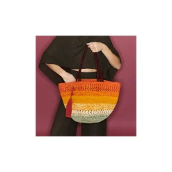 Claris Virot Multicouleur|Orange<Cabas Stella L