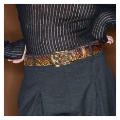 Claris Virot Oeil De Tigre|Ceintures Feuille De Ginko<Ceintures Feuille de Ginko