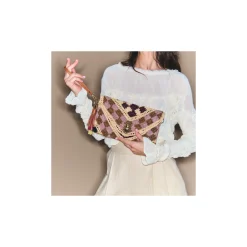 Claris Virot Multicouleur|Raphia<Pochette Alicia