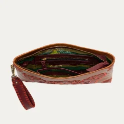 Claris Virot Rouge|Marron<Pochette Lou
