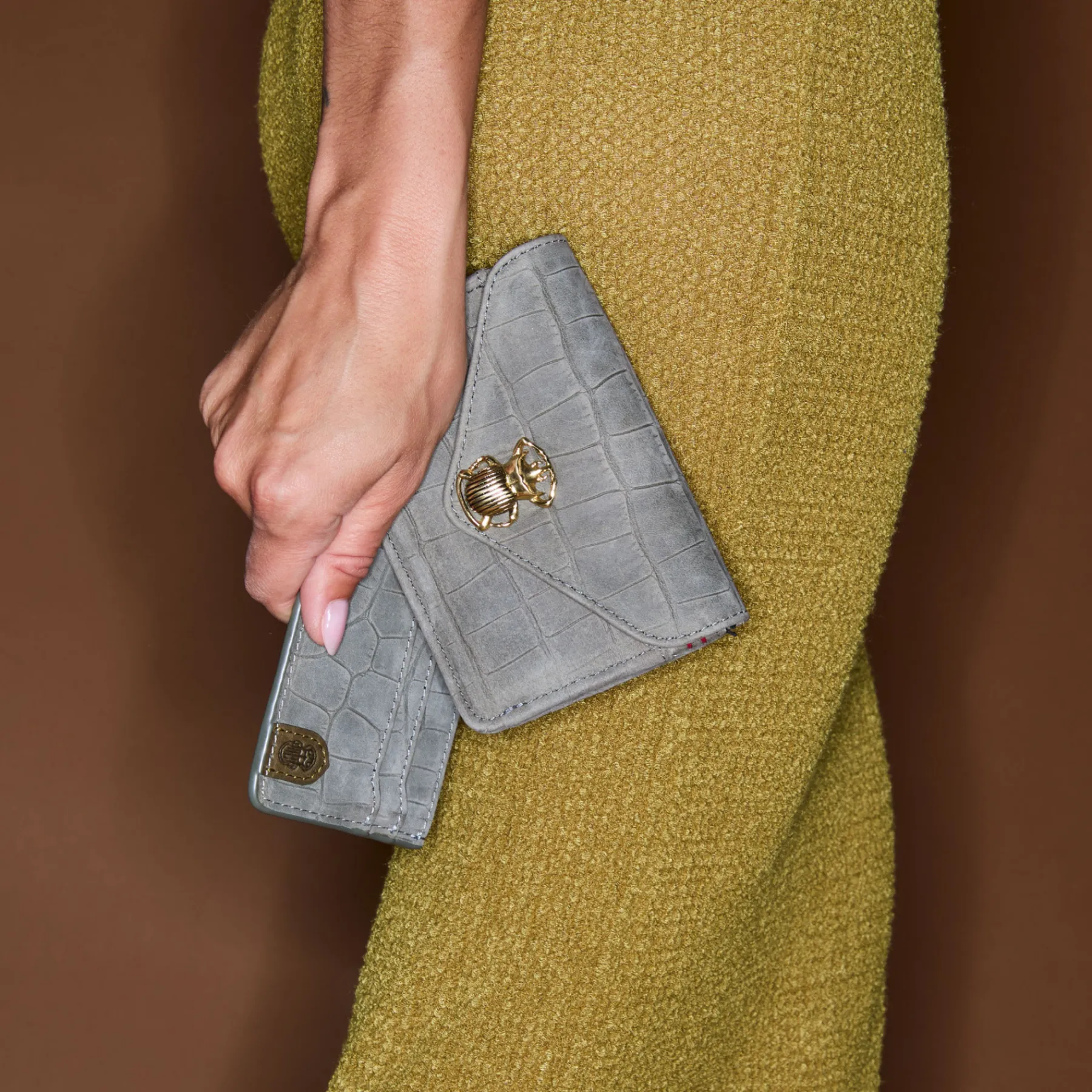 Claris Virot Porte Cartes Manu 9,6 X 6,7<Porte Cartes Manu