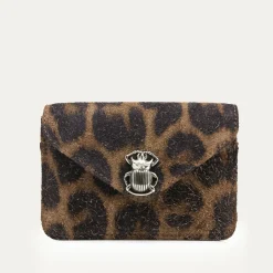 Claris Virot Marron|Cuir Leopard<Portefeuille Alex