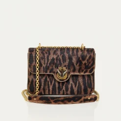 Claris Virot Marron|Cuir Leopard<Sac Ava Medium