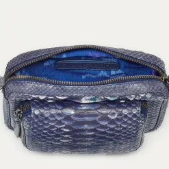 Claris Virot Bleu|Métallisé<Sac Baby Charly