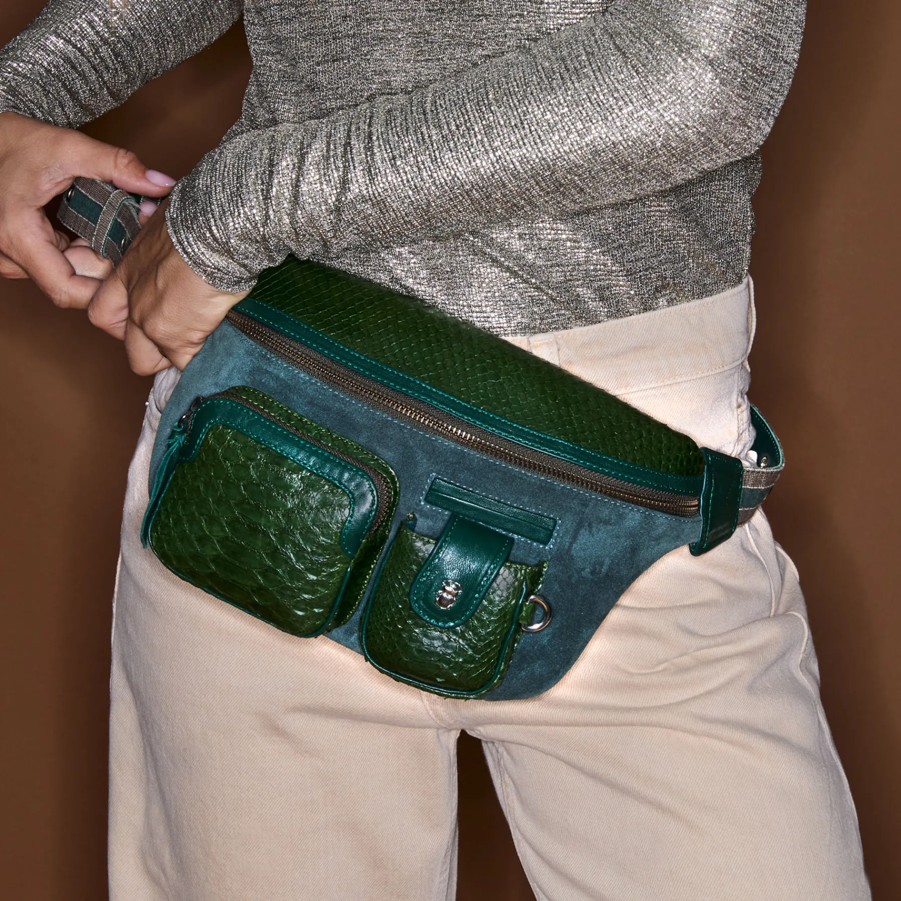 Claris Virot Vert|Sac Banane Romeo 17 X 27 X 10<Sac Banane Romeo