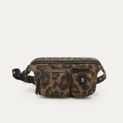 Claris Virot Multicouleur|Cuir Leopard<Sac Banane Romeo
