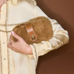 Claris Virot Marron|Peau Lainée<Sac Chiara