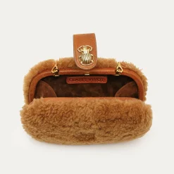Claris Virot Marron|Peau Lainée<Sac Chiara