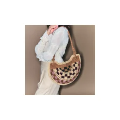 Claris Virot Raphia|Violet<Sac Chris