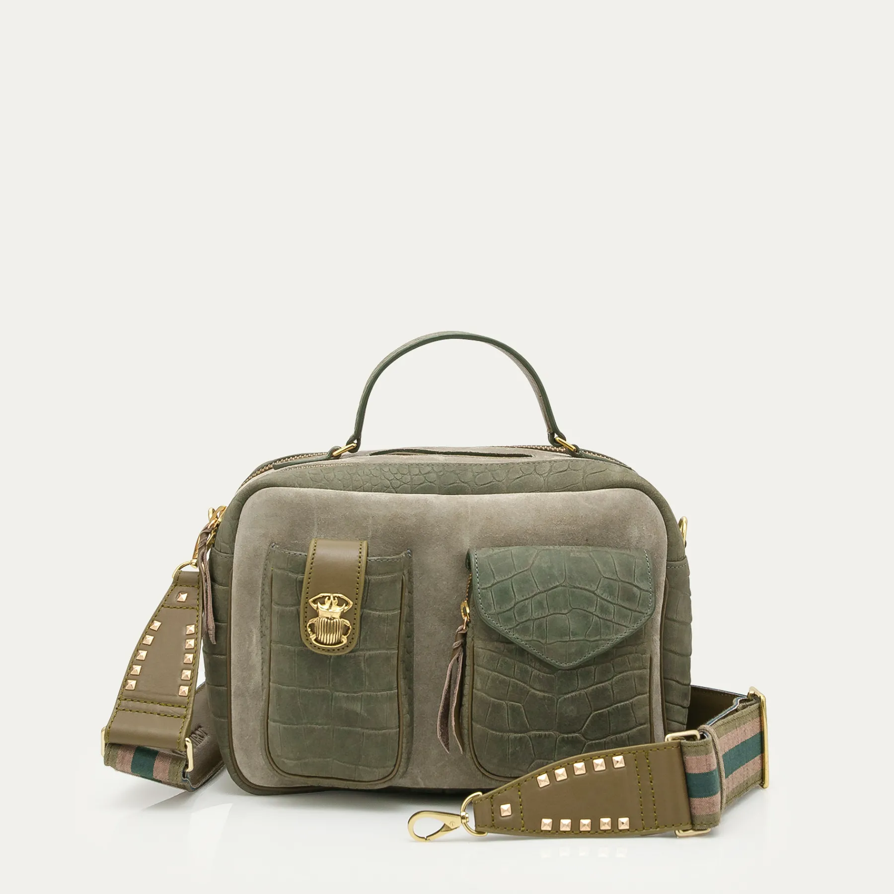 Claris Virot Vert|Gris<Sac César