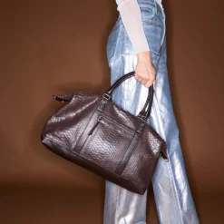 Claris Virot Marron|Sac De Voyage Roger S 27 X 37 X 11<Sac de voyage Roger S