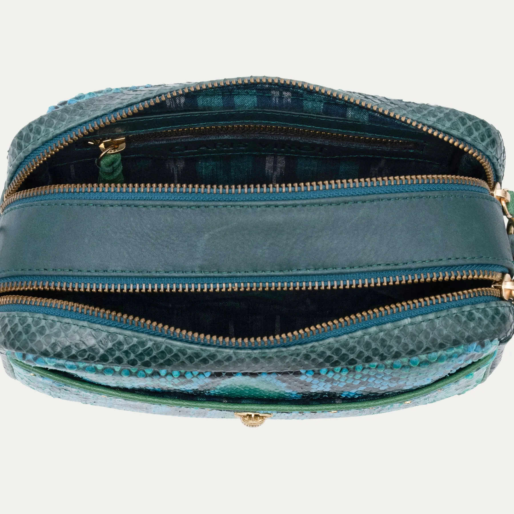 Claris Virot Vert|Bleu<Sac Lily