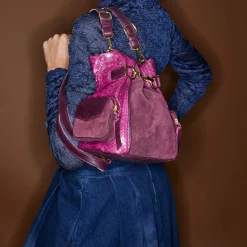 Claris Virot Violet|Rose<Sac Lola