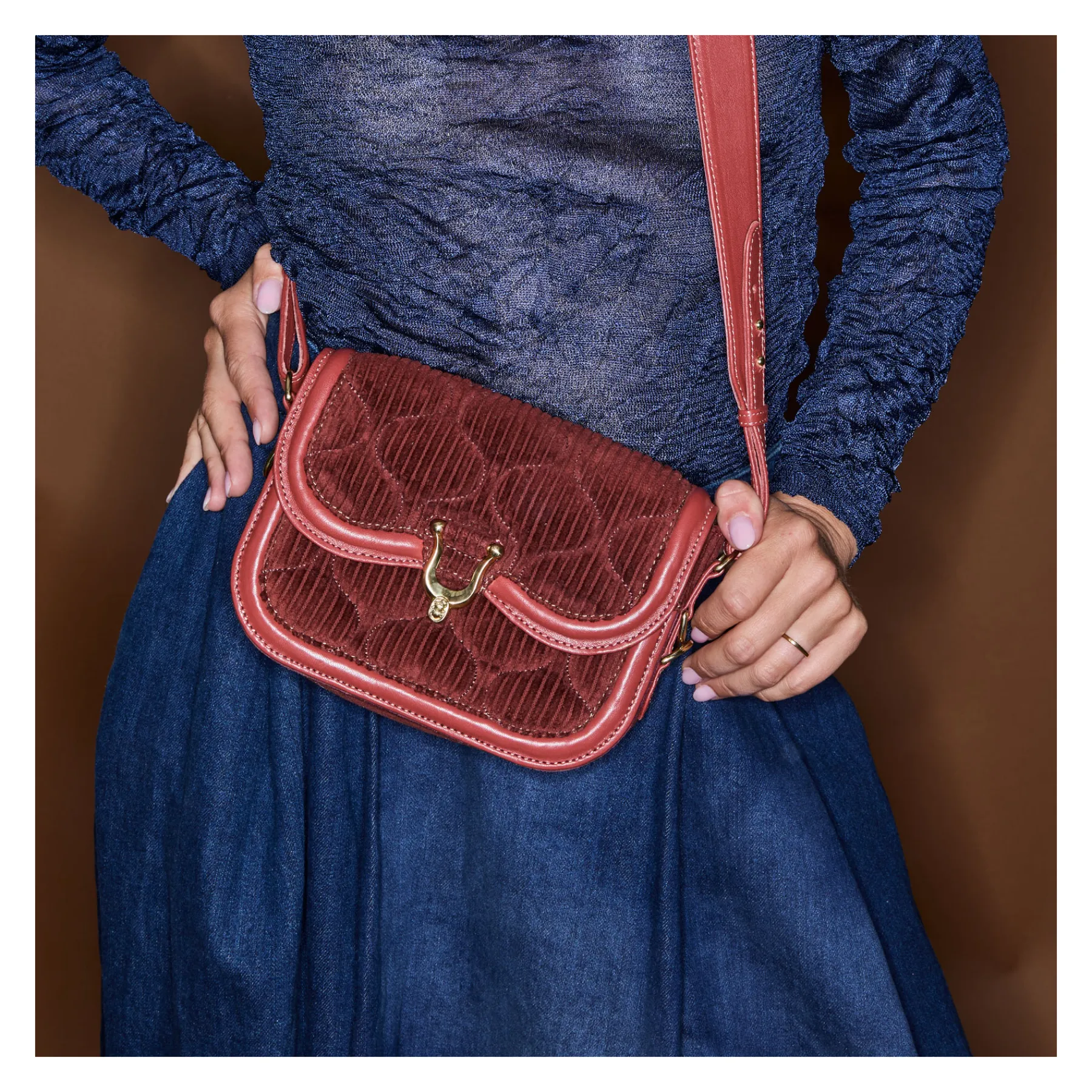 Claris Virot Marron<Sac Mini Manon