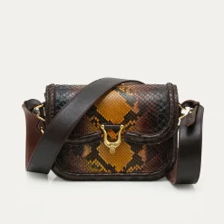 Claris Virot Marron|Oeil De Tigre<Sac Mini Manon