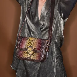 Claris Virot Marron|Oeil De Tigre<Sac Mini Manon